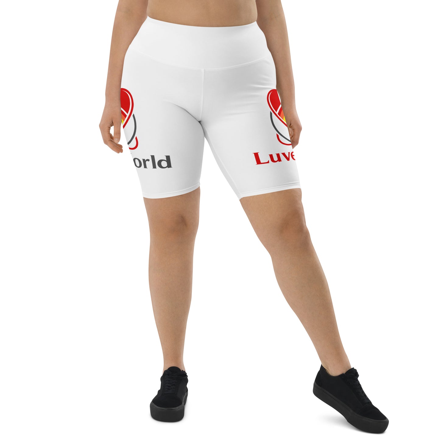 LuveyWorld leg logo Biker Shorts