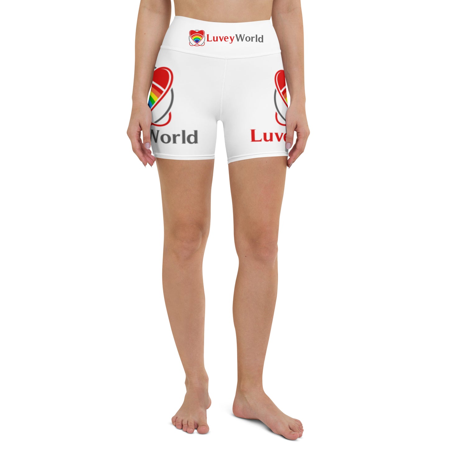 LuveyWorld Side and Waist Yoga Shorts