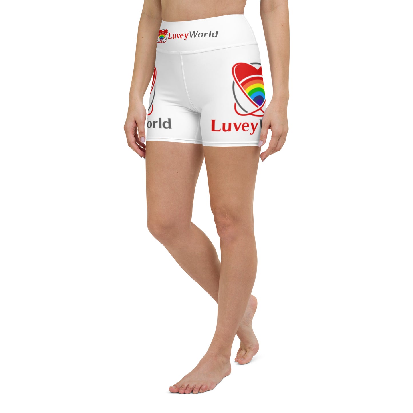 LuveyWorld Side and Waist Yoga Shorts