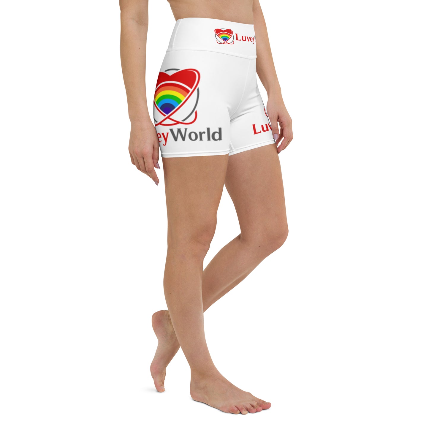 LuveyWorld Side and Waist Yoga Shorts