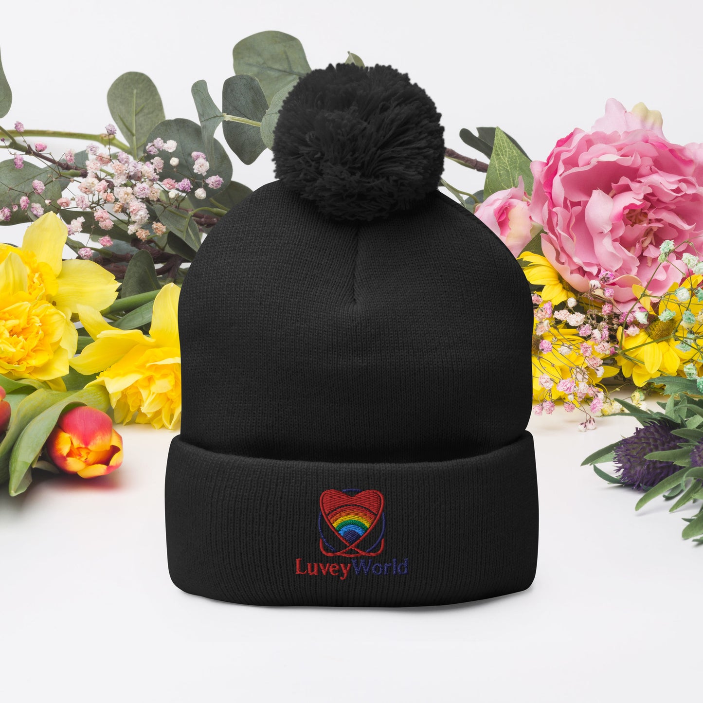 LuveyWorld Pom-Pom Beanie