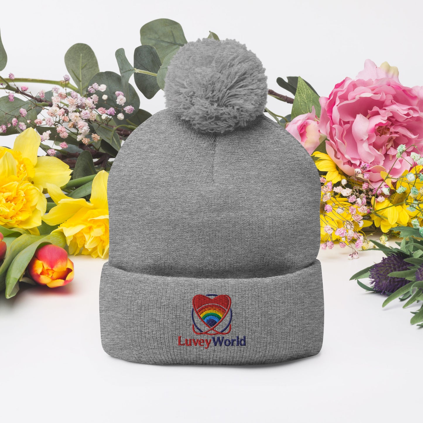 LuveyWorld Pom-Pom Beanie