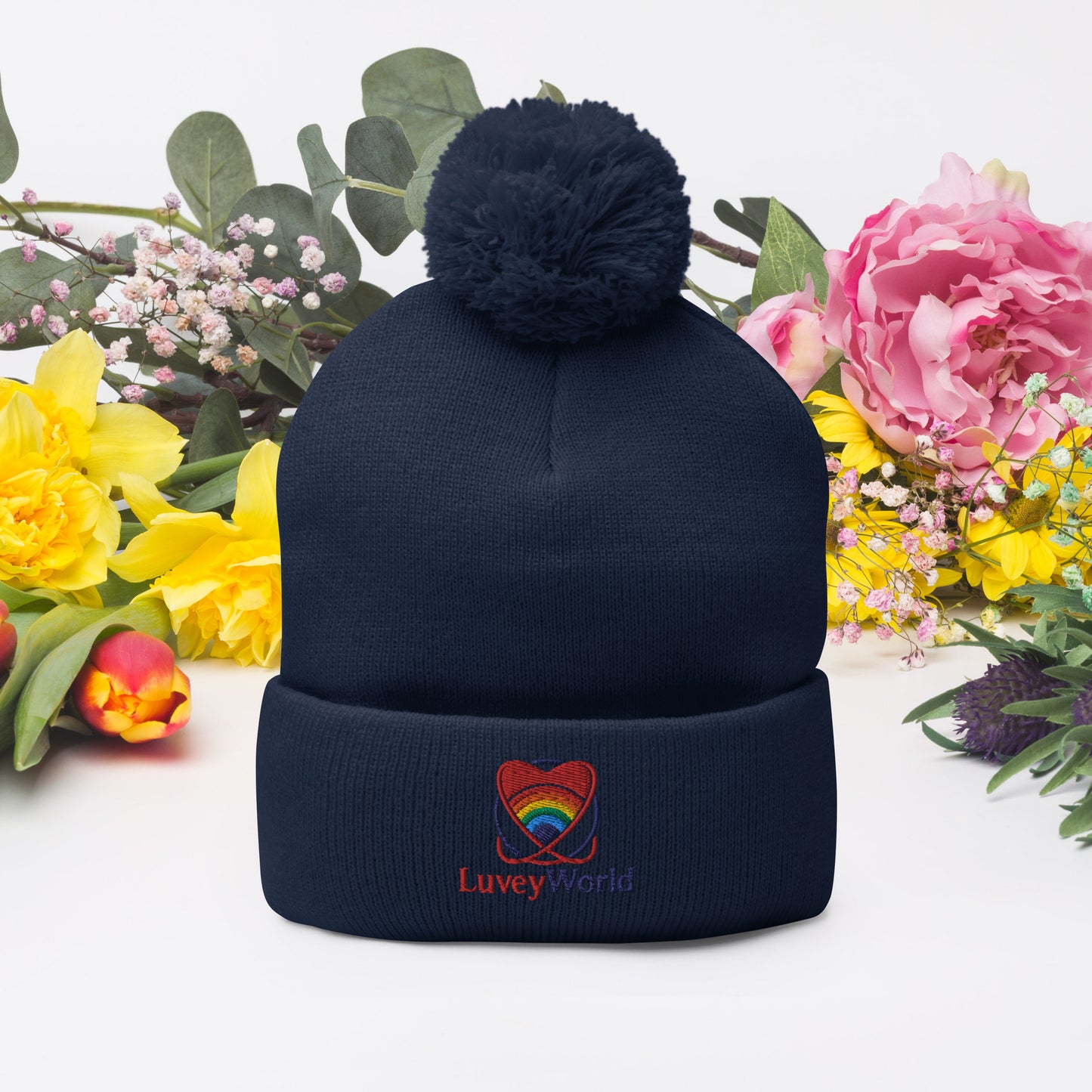 LuveyWorld Pom-Pom Beanie