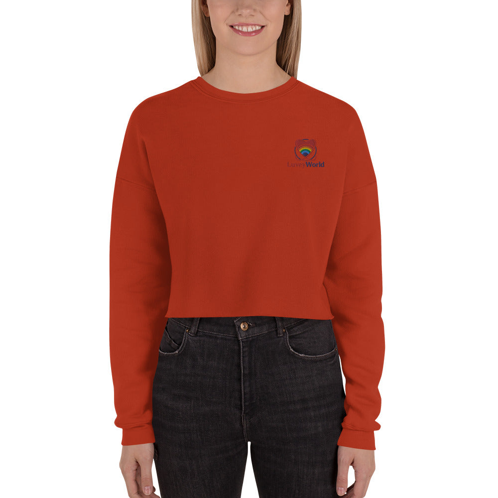 LuveyWorld high Cropped Sweatshirt