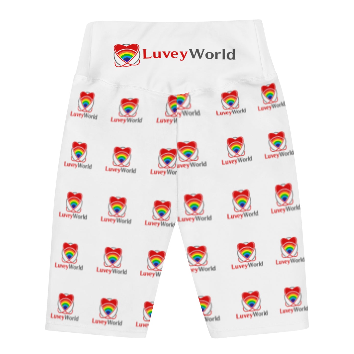 LuveyWorld multi-logo Biker Shorts