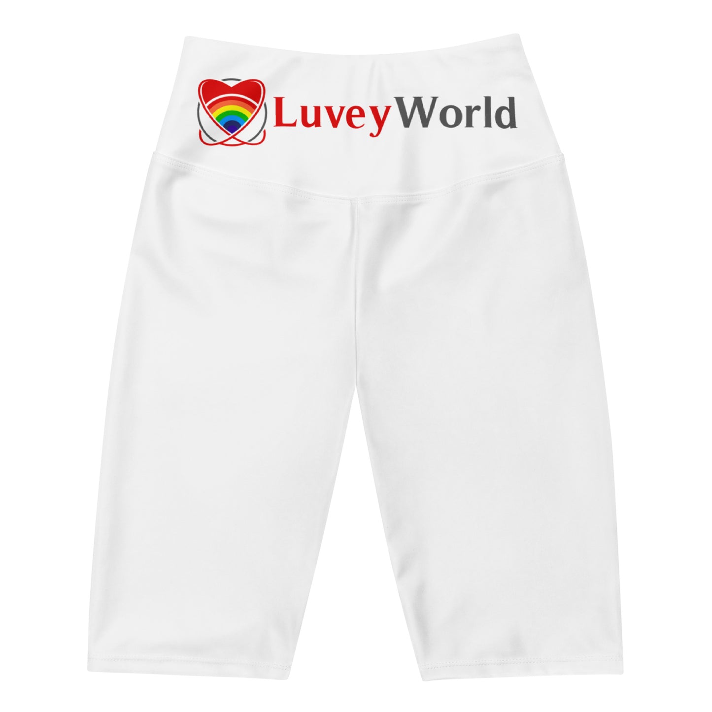 LuveyWorld waist logo Biker Shorts