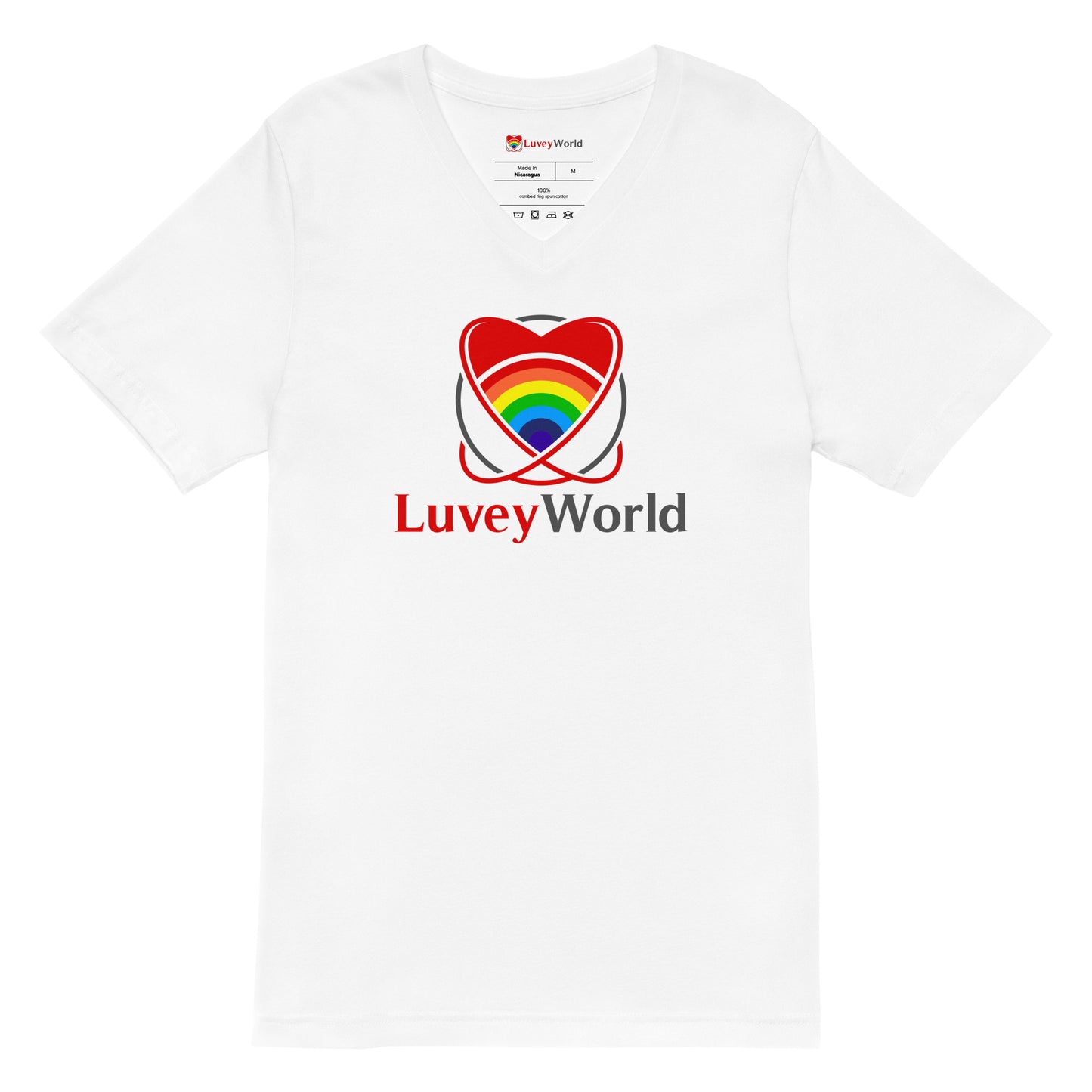 LuveyWorld Short Sleeve V-Neck T-Shirt