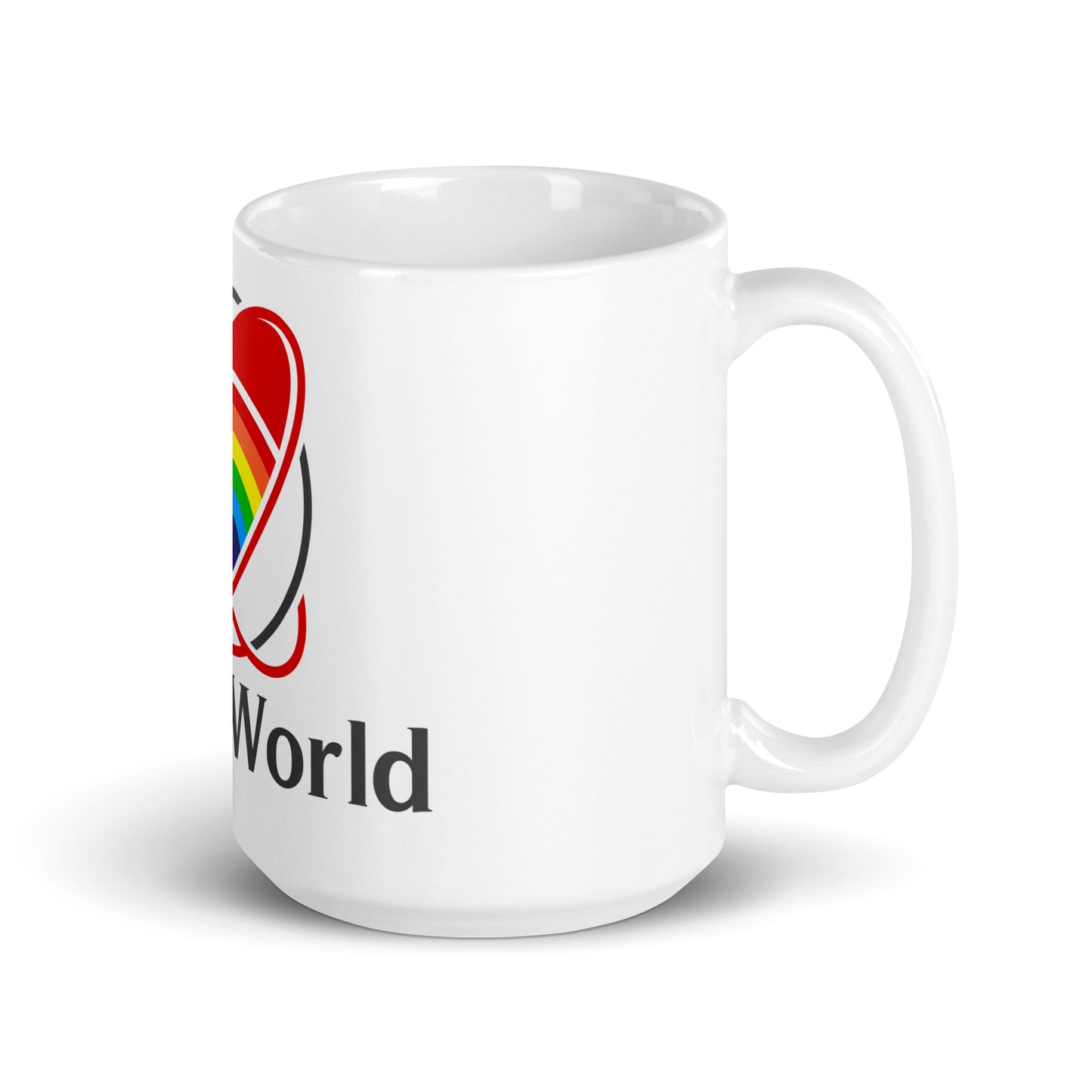 LuveyWorld White glossy mug